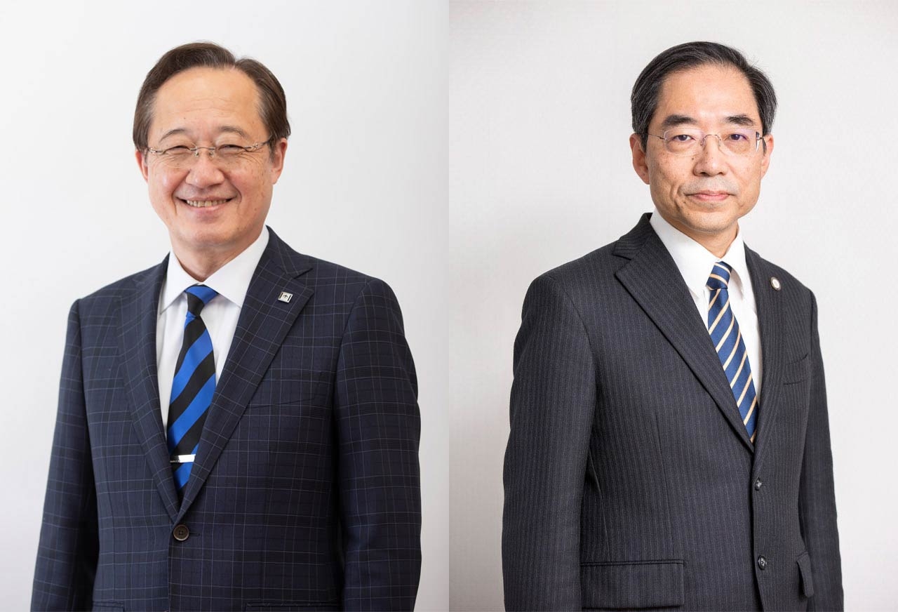 President Masu (left), President Tanaka (right)