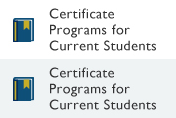 Certificate Programs for Current Students